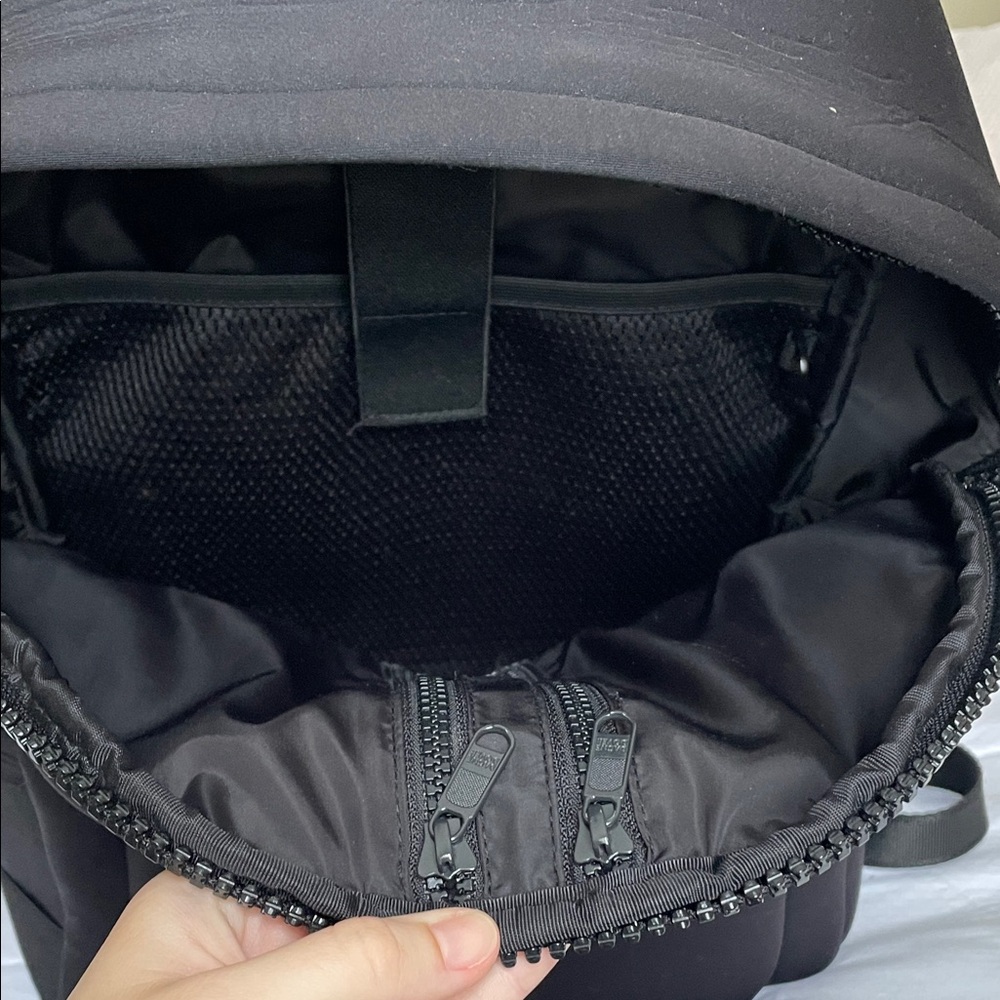 Dagne Dover Black Neoprene Mini Backpack with Pouch - Picture 5 of 5